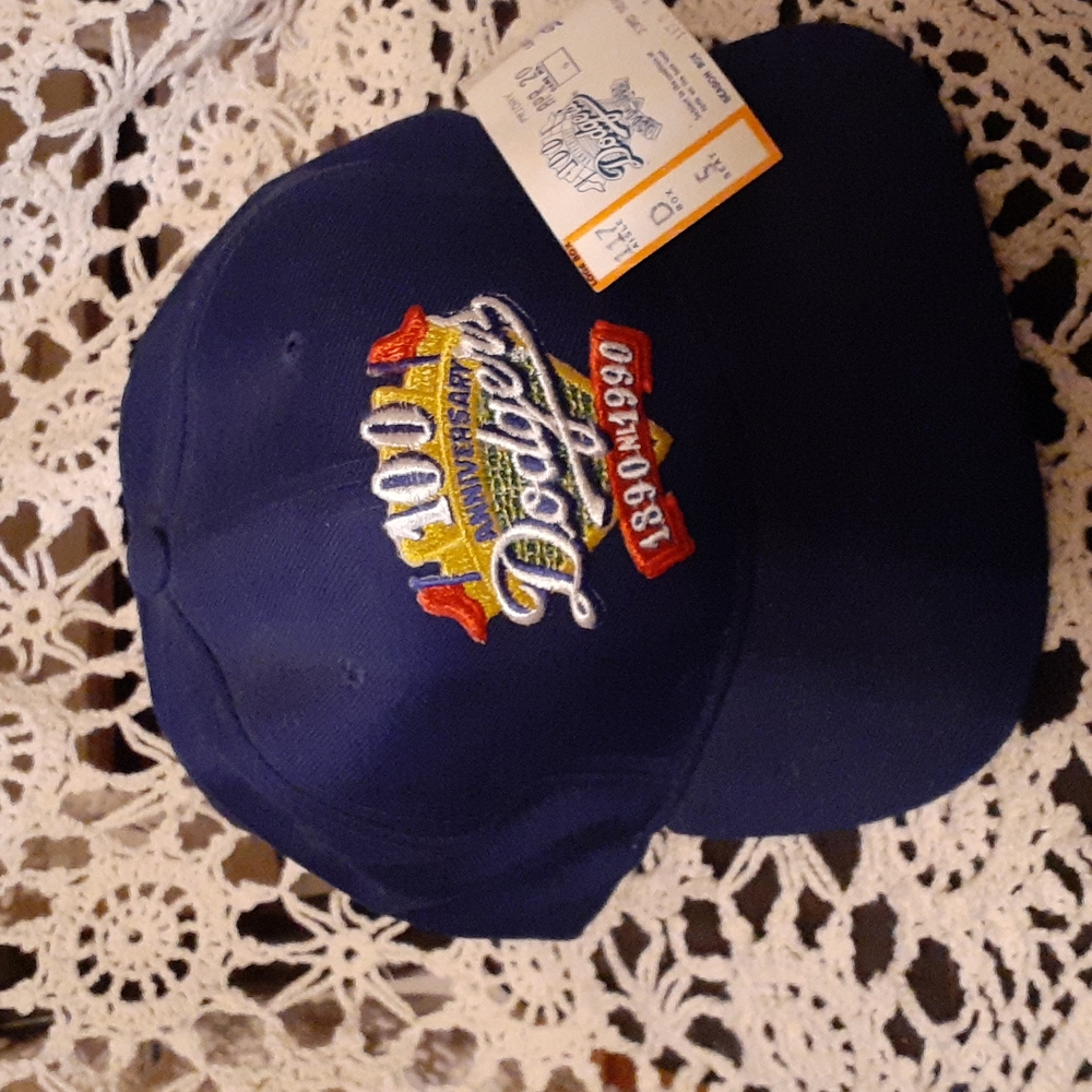 100th Anniversary Dodgers 1890 NL 1990  New Era Pro Model M-L snapback w/ticket